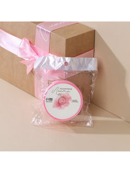 Цена за 2 шт. Лента атласная, подарочная упаковка, «С любовью», розовая, 4 см × 5 м