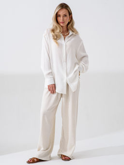 Рубашка  "Лён" лен с хлопком