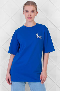 Арт. 3172/4 Футболка женская 44-52 (5 шт) Цвет:ультрамарин