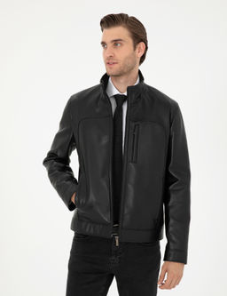 Siyah Deri Ceket - Pierre cardin фото 3