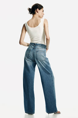 Baggy Regular Waist Jeans - H&m фото 11