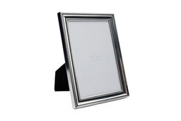 Фоторамка, 13х18 см, пластик/стекло, серебристая, Base