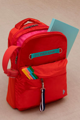 Оранжевая школьная сумка для девочки Неожиданная скидка в корзине