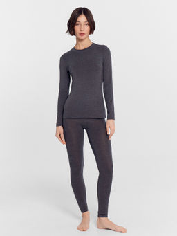 Термокомплект женский серый (джемпер, леггинсы) меланж темно-серый 4348-F 692432 - Mark formelle фото 5