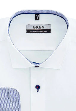 Сорочка мужская длинный рукав GREG 100/139/WH/Z/2p