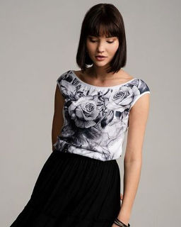 Футболка с вырезом Лодочка 36.2.11 * - Sahar art lab фото 5