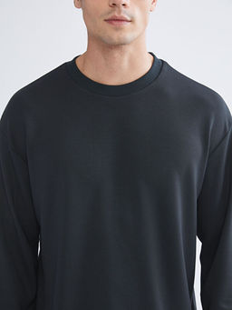 Bisiklet Yaka Erkek Sweatshirt