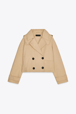 SHORT HOODED TRENCH COAT - Zara фото 5