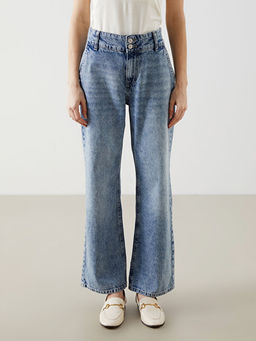 Wideleg Kad?n Jean Pantolon