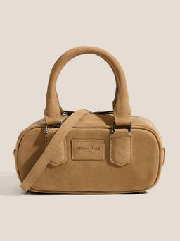 Женская сумка с ручками MAISON DAVID Артикул 4798732, зеленовато-бежевый