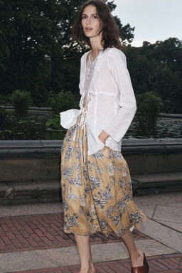 ZW COLLECTION BLOUSE WITH TIES - Zara фото 8