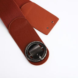 Ремень женский, XS-L, ширина 6 см, пряжка металл, цвет коричневый - Simaland фото 3