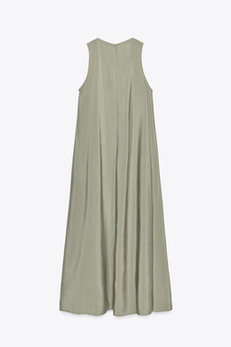 FLOWING VOLUMINOUS MIDI DRESS