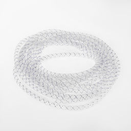 Бижутерная сетка-рукав, 8мм, 5 метров, цвет белый с серебристой нитью - Queen fair фото 2