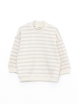 Dik Yaka Uzun Kollu Erkek Bebek Sweatshirt ve Pantolon 2li Tak?m - Waikiki фото 3