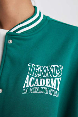 DeFactoFit Кардиган-бомбер оверсайз из двойной плотной ткани  фото 8