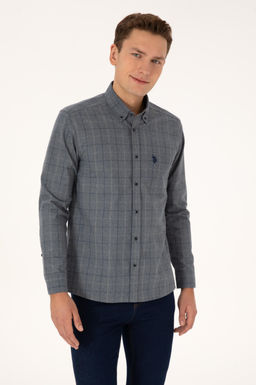 Erkek A__k Lacivert Uzun Kollu G_mlek