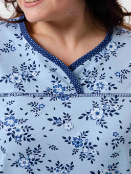 Пижама женская, цвет голубой синий