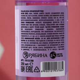 Гель для душа Нежная забота, 250 мл, аромат сливочного десерта, Чистое счастье  фото 3