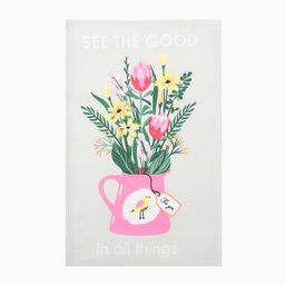 Набор кух. полотенец Доляна Love is here 4 шт, 28х46 см, рогожка, 100% хл, 160г/м2 фото 9