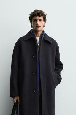 WOOL BLEND STRUCTURED COAT - Zara фото 2