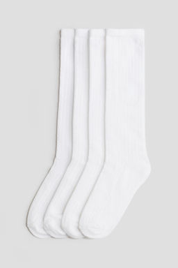 Pack de 4 calcetines escolares en punto pointelle