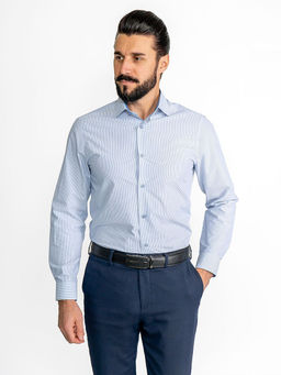 Сорочка мужская длинный рукав GREG 221/139/MAK/ZN/1  фото 11