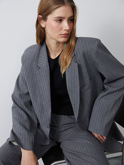 ?izgili Kad?n Blazer Ceket