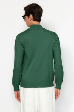 TRENDYOL MAN Premium Camel Regular Fit Yar?m Bal?kc? Yaka Yumusak Basic Triko Kazak TMNAW24KZ00055 - Trendyolmilla фото 6