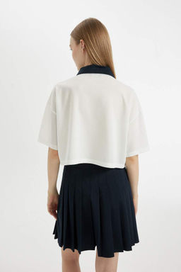 Футболка Cool Oversize с короткими рукавами и принтом - Defacto фото 6