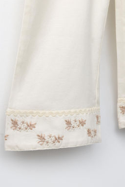 6-14 YEARS/ EMBROIDERED FLOWER PYJAMAS - Zara фото 18