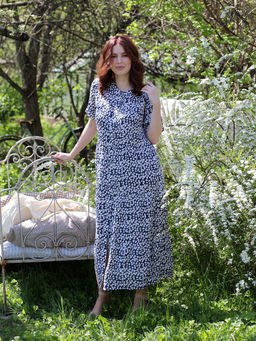 Белорусское платье-рубашка из хлопка летнее - Almond фото 6