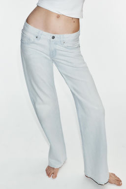 JEANS TRF WIDE LEG TIRO BAJO / Azul claro - Zara фото 2
