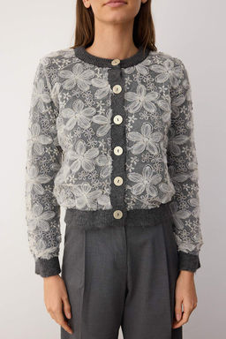 Ekru Dantel Garnili Yumusak Dokulu Triko H?rka TWOAW26HI00024 - Trendyolmilla фото 3