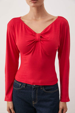 Siyah Orme Bluz TWOAW26BZ00331 - Trendyolmilla фото 7