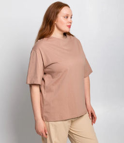 Футболка #ОКТ00075001, бежевый - Dommod фото 2