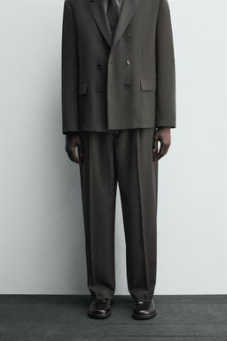 WOOL BLEND SUIT TROUSERS - Zara фото 2