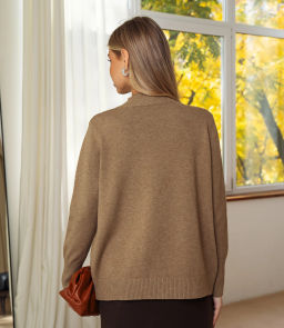 Водолазка #КТ7009 (1), тёмно-бежевый - Dommod фото 3