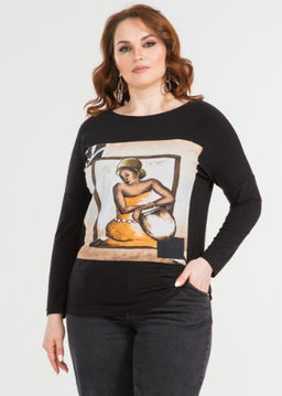 трикотажная футболка лонгслив джемпер - Prima linea фото 10