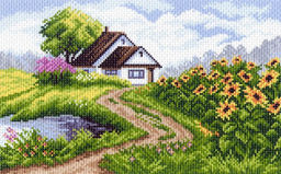 Рисунок на канве МАТРЕНИН ПОСАД арт.28х37 - 1406 Летний день