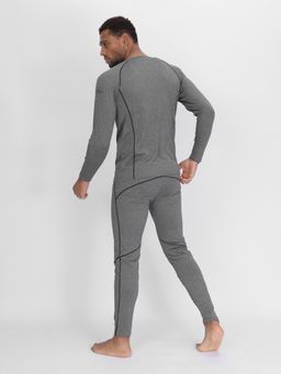 Комплект мужского термобелья без начеса серого цвета 2213Sr - FUYOUKAI фото 4