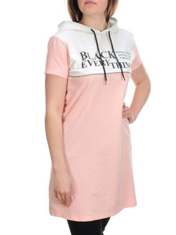 11792 PINK Туника спортивная женская (100% хлопок)