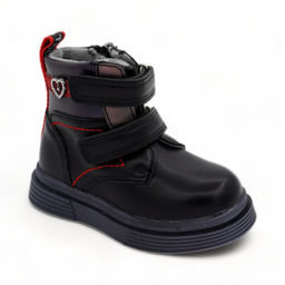 Ботинки PV596-1-1 черные демисезонные  для девочки - Микаса фото 2