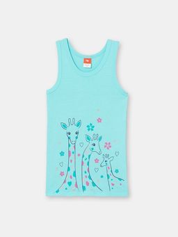 CRB wear/CWKG 20050-40 Майка для девочки, бирюзовый/Ex.Cherubino