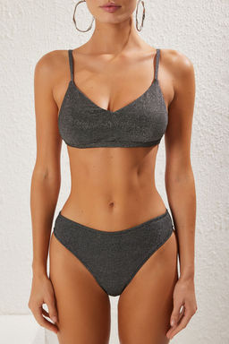 TRENDYOLMILLA Saks Bralette Simli Regular Core Bikini Tak?m? TBESS25BT00109 фото 3