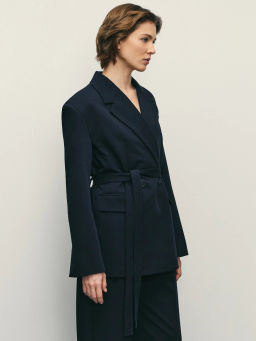 жакет женский с ремнем / Zarina  фото 4