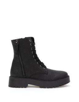 Siyah Ba_c_kl_ Desenli Bot