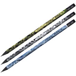 Цена за 2 шт. Карандаш ч/гр. BERLINGO "Military" HB, с ластиком (BP01103) черное дерево, заточенный