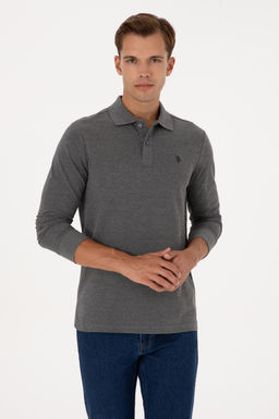 Erkek Antrasit Melanj Basic Sweatshirt Sepette S_rpriz _ndirim