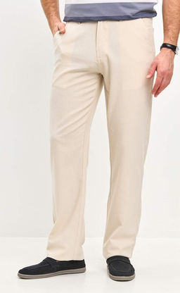 Брюки лен F511-0851 l.beige - Fine joyce фото 8